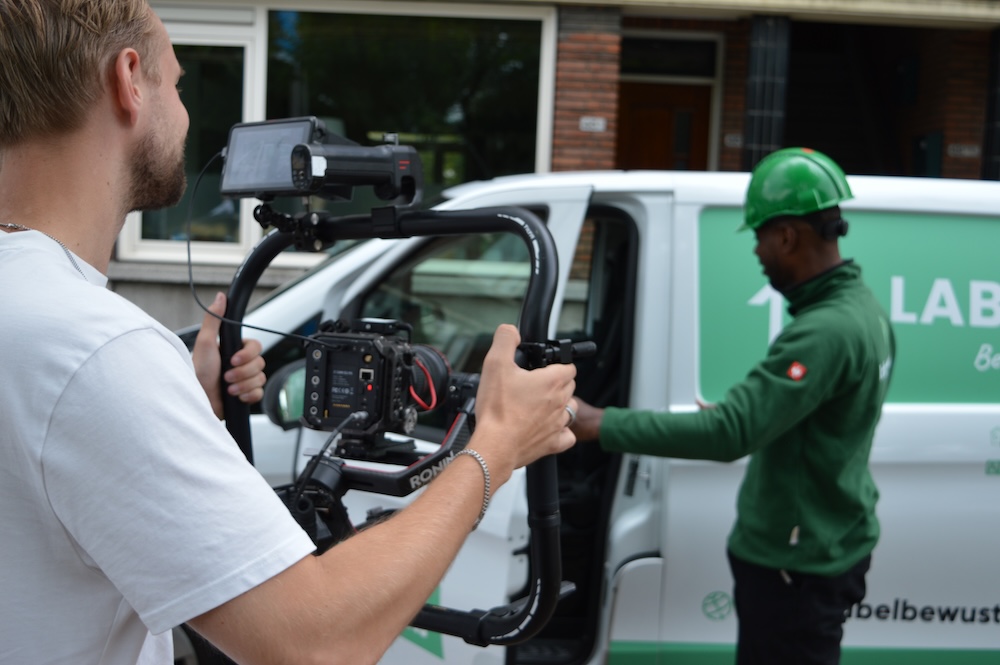 Cameraman aan het werk